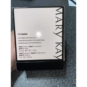 NIB Mary Kay timewise Microdermabrasion Set Refine 2.5 OZ Replenish 1.0 FL. OZ